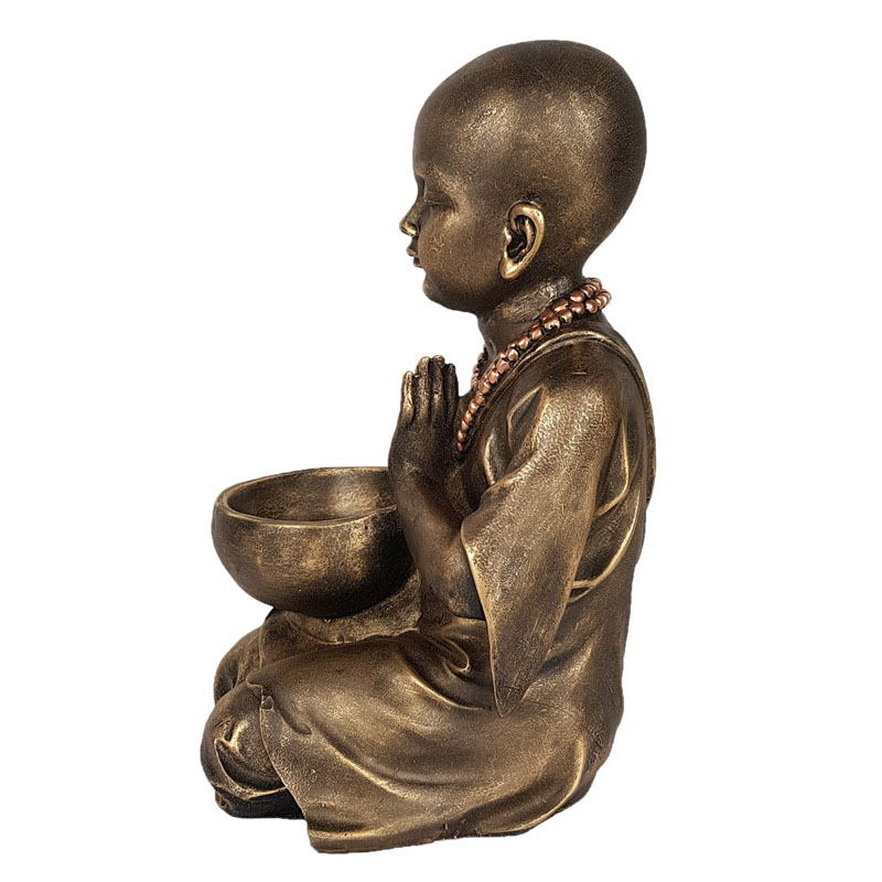 buda garoto tigela ouro velho 3