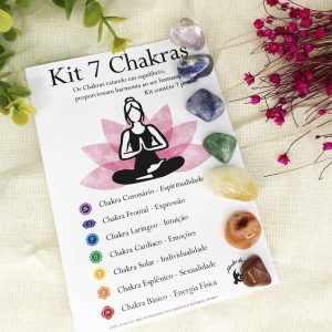 7 Chakras - Kit de Pedras Roladas PQ