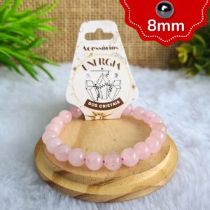 Quartzo Rosa - Pulseira 8mm