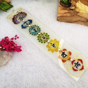 7 Chakras - Incensário de Vidro Retangular