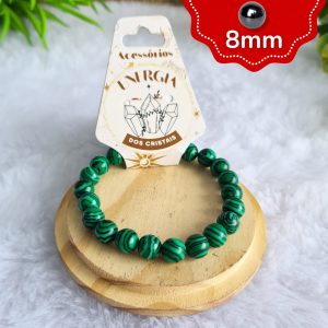 Malaquita Sintética - Pulseira 8mm