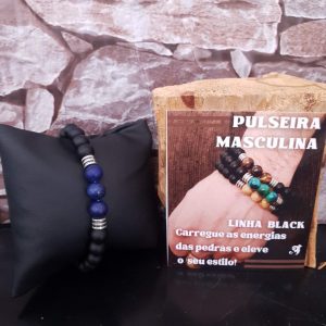 Lapis Lazuli - Pulseira Linha Black - Imagem 3