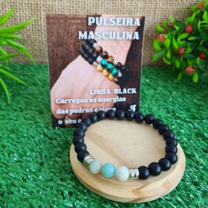 Amazonita - Pulseira Linha Black