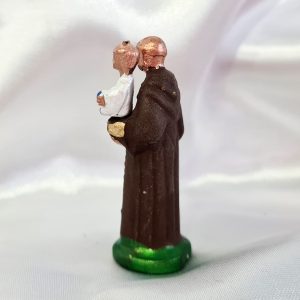 Santo Antonio c/ Menino Jesus Miniatura em Metal - Imagem 4