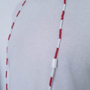Guia Vermelho e Branco Miçangão c/ Firma - Imagem 5
