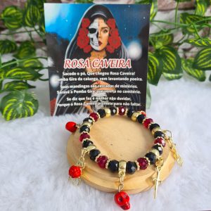 Rosa Caveira - Pulseira