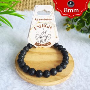 Pedras Vulcânicas - Pulseira 8mm
