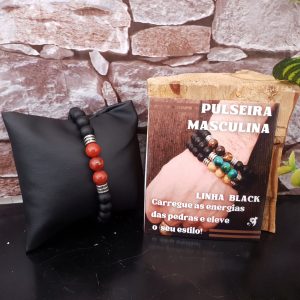 Jaspe Vermelho - Pulseira Linha Black - Imagem 3