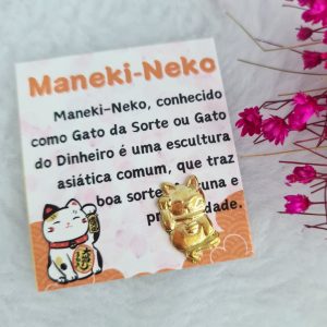 Maneki-Neko - Talismã de Metal