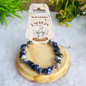 Sodalita - Pulseira Cascalho c/ Extensor