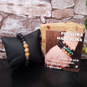 Jaspe Madeira - Pulseira Linha Black - Imagem 3