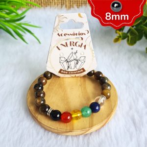 Olho de Tigre - Pulseira Pedras da Sorte 8mm