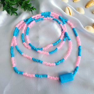 Guia Azul Celeste e Rosa Miçangão c/ Firma