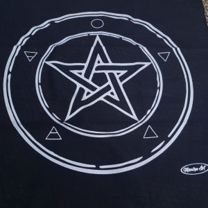 Toalha Wicca Pentagrama - Preta - Imagem 3