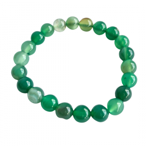 Ágata Verde Tingida - Pulseira 8mm - Imagem 3