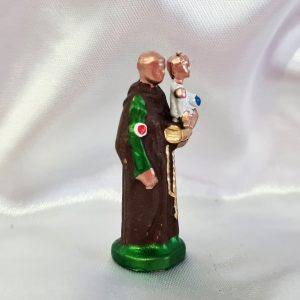 Santo Antonio c/ Menino Jesus Miniatura em Metal - Imagem 3