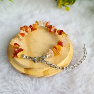 Ágata Vermelha - Pulseira Cascalho c/ Extensor - Imagem 3