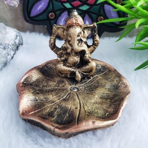 Ganesha - Incensário Pratinho Folha