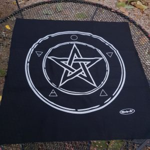 Toalha Wicca Pentagrama - Preta