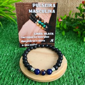 Lapis Lazuli - Pulseira Linha Black