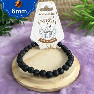 Pedras Vulcânicas - Pulseira 6mm