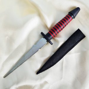 Punhal 15cm - Cabo Preto e Vermelho