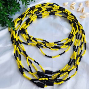 Guia Amarelo e Preto Miçangão c/ Firma - Imagem 2