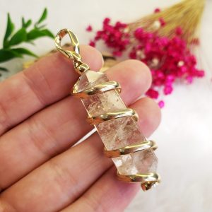 Cristal - Pingente Espiral Dourado - Imagem 3