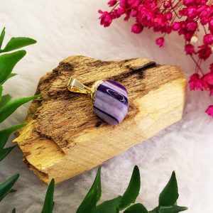 Ágatas Tingidas Coloridas Roladas - Pingente Banho Dourado - Imagem 7