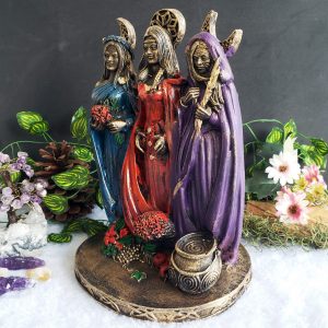 Estátua Deusa Tríplice Colorida - Imagem 3
