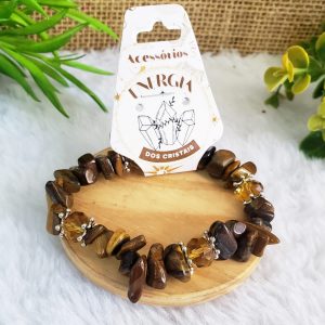 Olho de Tigre - Pulseira Cascalho Grande