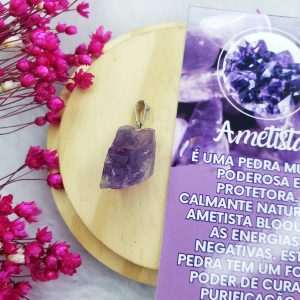Ametista - Pingente Pedra Bruta