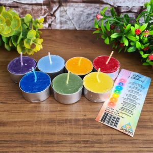 7 Chakras - Vela P/Rechaud Aromática de Longa Duração