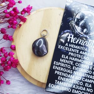 Hematita - Pingente Pedra Rolada