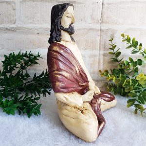 Jesus Cristo Meditando - Bege - Imagem 3