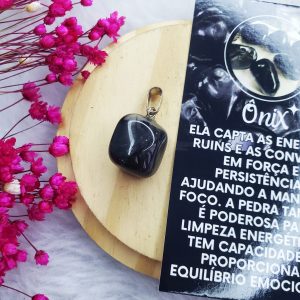 Ônix - Pingente Pedra Rolada
