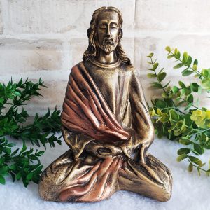 Jesus Cristo Meditando - Ouro Velho
