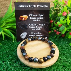 Pulseira Tripla Proteção 8mm