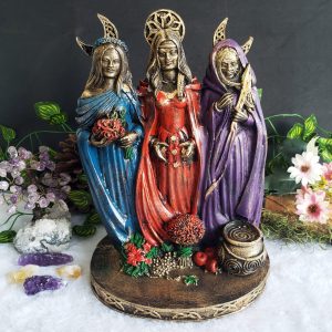 Estátua Deusa Tríplice Colorida