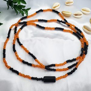 Guia Laranja e Preto Miçangão c/ Firma