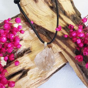 Quartzo Fumê - Colar Pedra Bruta