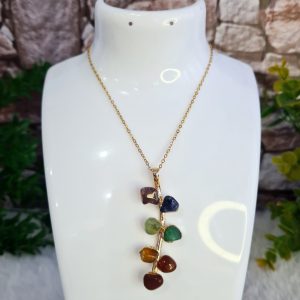 7 Chakras Dourado - Pingente
