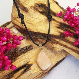 Feldspato - Colar Pedra Rolada