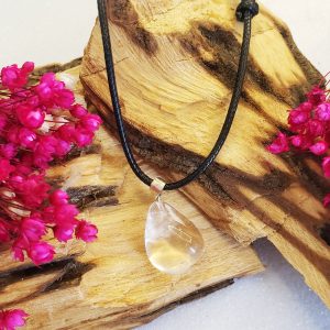Cristal - Colar Pedra Rolada
