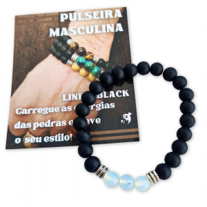 Pedra da Lua - Pulseira Linha Black - Imagem 3