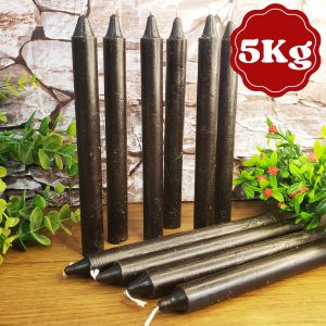 Vela Palito Preta 5kg