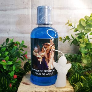 Banho de Proteção de Todos os Anjos + Vela Anjo - Banho Líquido