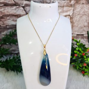 Ágata Azul Tingida - Pingente GR - Imagem 3