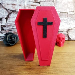 Caixão de Fibra PLA - Vermelho