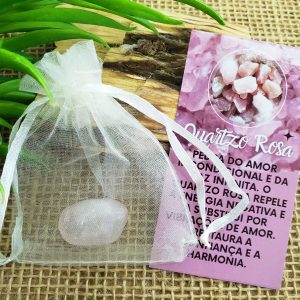 Quartzo Rosa Rolada - Unidade - Imagem 3